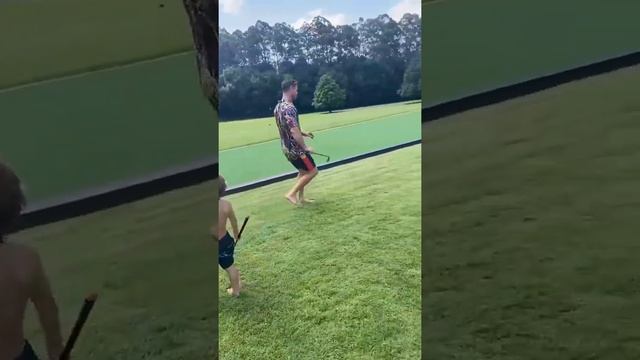 Chris Hemsworth Liam Hemsworth and Tristan Hemsworth || Golf Course Fun