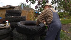 обрезка грузовых шин электролобзиком