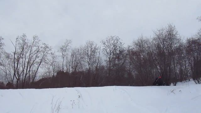 Бурлак М-2. Как едет Бурлак с двумя санями смотреть онлайн