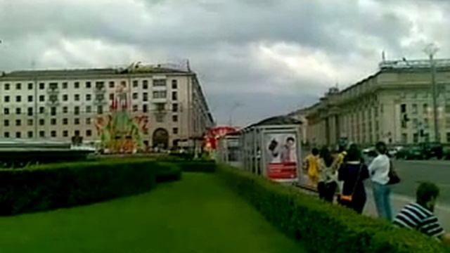 Площадь и проспект Независимости, Минск, Беларусь смотреть онлайн