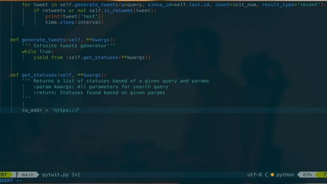 ASMR - Programming Python Twitter API | No Talking