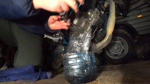 CF MOTO 250NK Замена масла