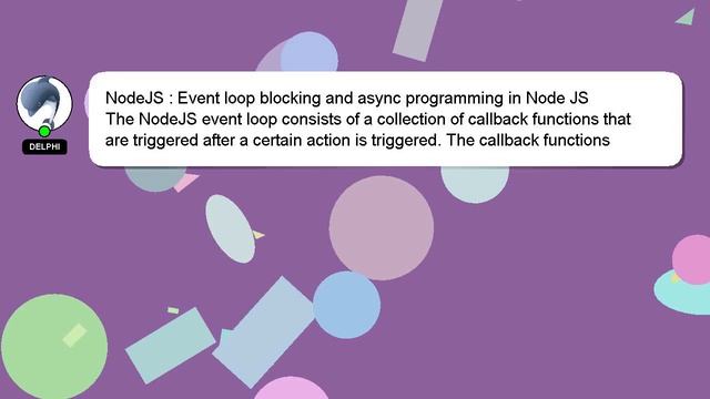 NodeJS : Event loop blocking and async programming in Node JS