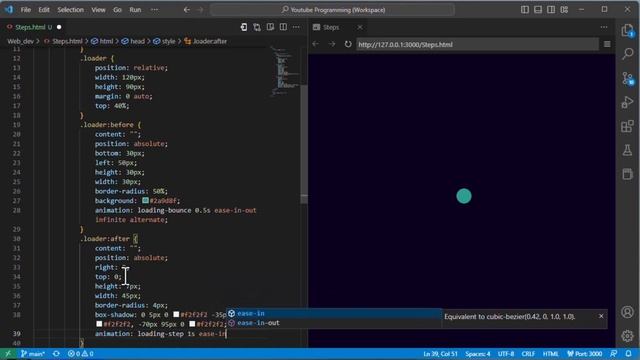 Steps Animation with HTML and CSS
