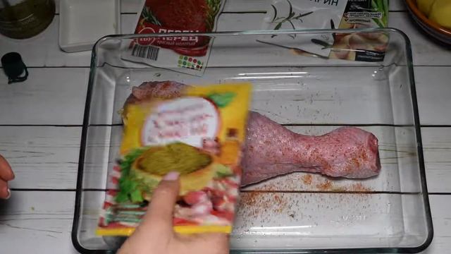Голень индейки в духовке рецепт