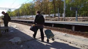 Еду на дачу. Платформа Вешняки.