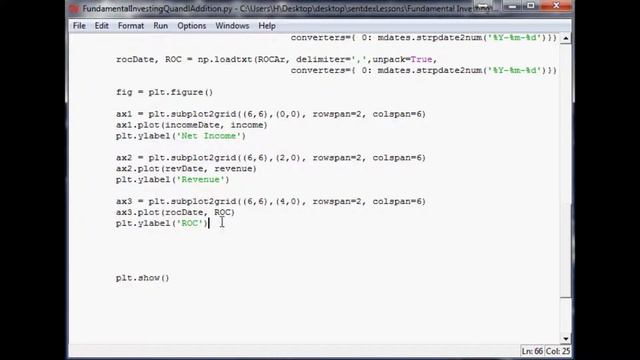 Finishing the Graphing - Programming and Fundamental Investing Part 14 смотреть онлайн