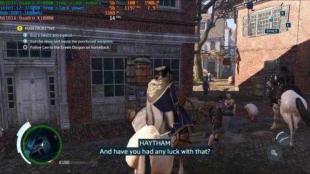 Assassins Creed III Remasteered | i7-3740QM x nVidia Quadro K1000M смотреть онлайн