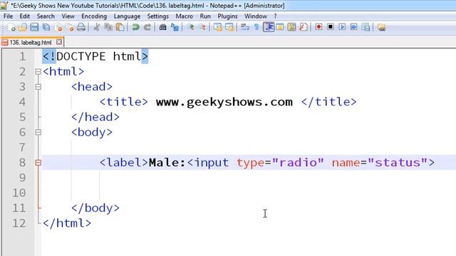 170. label tag in HTML (Hindi) смотреть онлайн