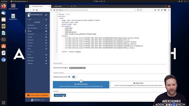 INSTALL PLEX ON RASPBERRY PI 4 USING PORTAINER DOCKER EPISODE 23 смотреть онлайн