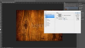 Деревянный текст в фотошопе