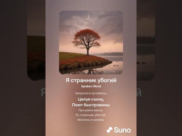 Я странник убогий C.Есенин, Я и Suno. Научили Suno эмоционально зачитывать порой истерично!