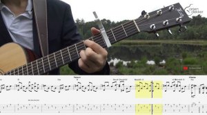No Surprises - Radiohead - guitar TAB video (fingerstyle)
