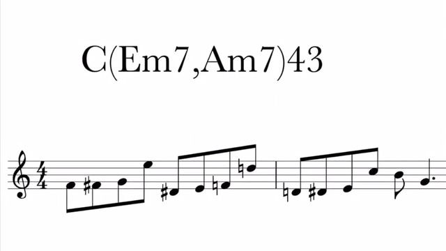 Tenor Saxophone phrase C(Em7,Am7)43 смотреть онлайн