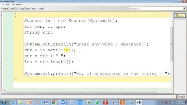 String Manipulation / String Methods / Java Programming in BlueJ
