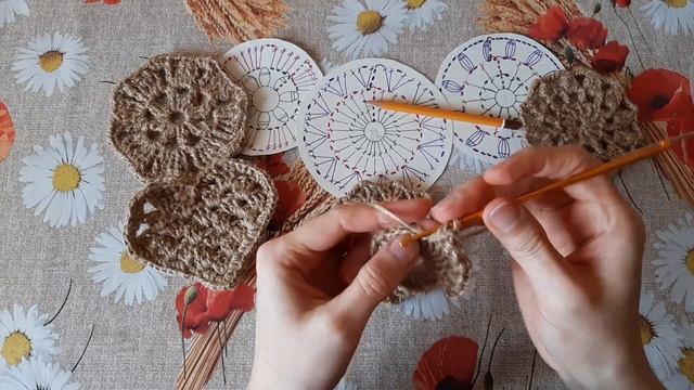 Всего 3 ряда! Красота из джута. Для начинающих. Подарок-подставка из джута для кружки. смотреть онлайн