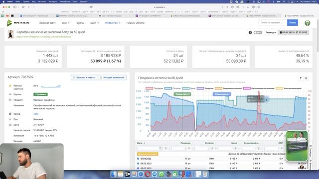 Разбор сервисов аналитики, поиск товара на WildBerries смотреть онлайн