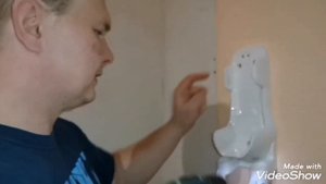 Установка настенного блока питания пылесоса Rowenta AIR FORCE FLEX 560 ANIMAL