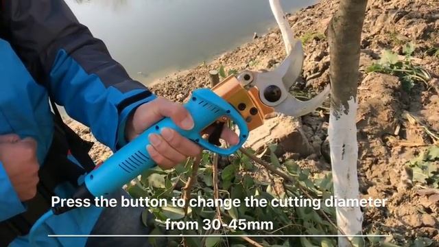 Аккумуляторный секатор (электрические ножницы) смотреть онлайн