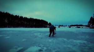 ЗИМНЯЯ РЫБАЛКА С НОЧЕВКОЙ В ТЕПЛОЙ ПАЛАТКЕ!!!#SergeiBryanskFishStory