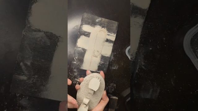 Шлифовка черепка, подготовка к обжигу. смотреть онлайн