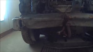 Рено логан удар в морду обзор повреждений и вытяжка морды 1я часть