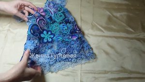 Вязание крючком. Платье для девочки. Ирландское кружево