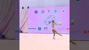 Арина Аверина мяч 2022#rhythmicgymnastics #художественнаягимнастика