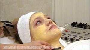 Миостимуляция лица статичными электродами.