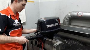 Tohatsu 9.8 б/у в заводской упаковке | лодочный мотор тохатсу