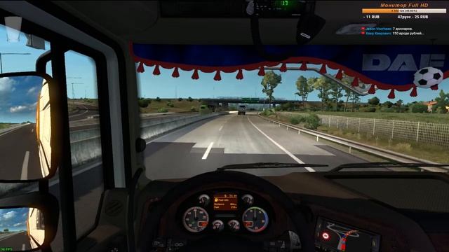 Стрим #129 по Euro Truck Simulator 2 Multiplayer (DAF) Италия смотреть онлайн