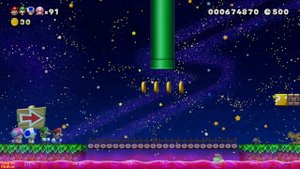 Super Mario Maker 2 – 4 Players Super Worlds Local Multiplayer (Co-Op) Walkthrough World 2, 3