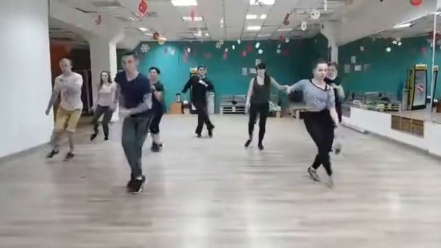 Salsa on 1 Vegas dance studio. Almaty. Intermediate. смотреть онлайн