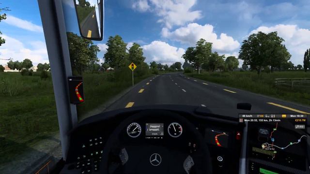 Mercedes-Benz Travego 2023 in ETS2[1.46] [Euro Truck Simulator 2] - Steering Wheel Gameplay смотреть онлайн