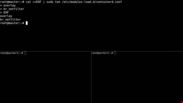 Deploy Kubernetes cluster with ContainerD
