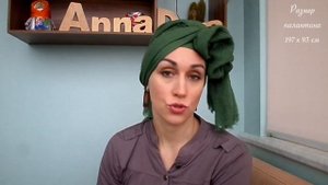 У кого тюрбан слазит с ушек? Делаем простой, устойчивый и оригинальный головной убор из палантина.