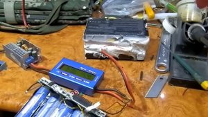 Доработка самодельного банка для LI-ion аккумулятора, для солнечной батареи.