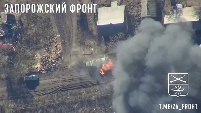 Эпичная встреча Ланцета с топливозаправщиком БФУ.