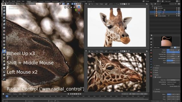 Скульптинг жирафа в Blender 2.8. Часть 1. смотреть онлайн