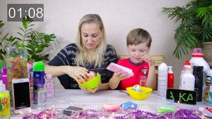 Как сделать слайм из легкого пластилина без клея? Слайм челлендж 3 минуты