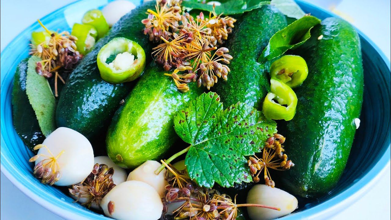 Малосольные огурцы в кастрюле Вкусные, хрустящие