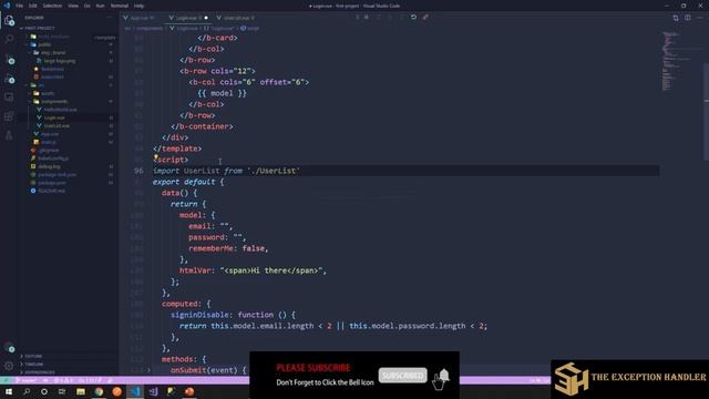 Create component in Vue.Js