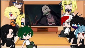 Mha react to demon slayer (Nezuko) || Gacha Club|| ita?? parte 1
