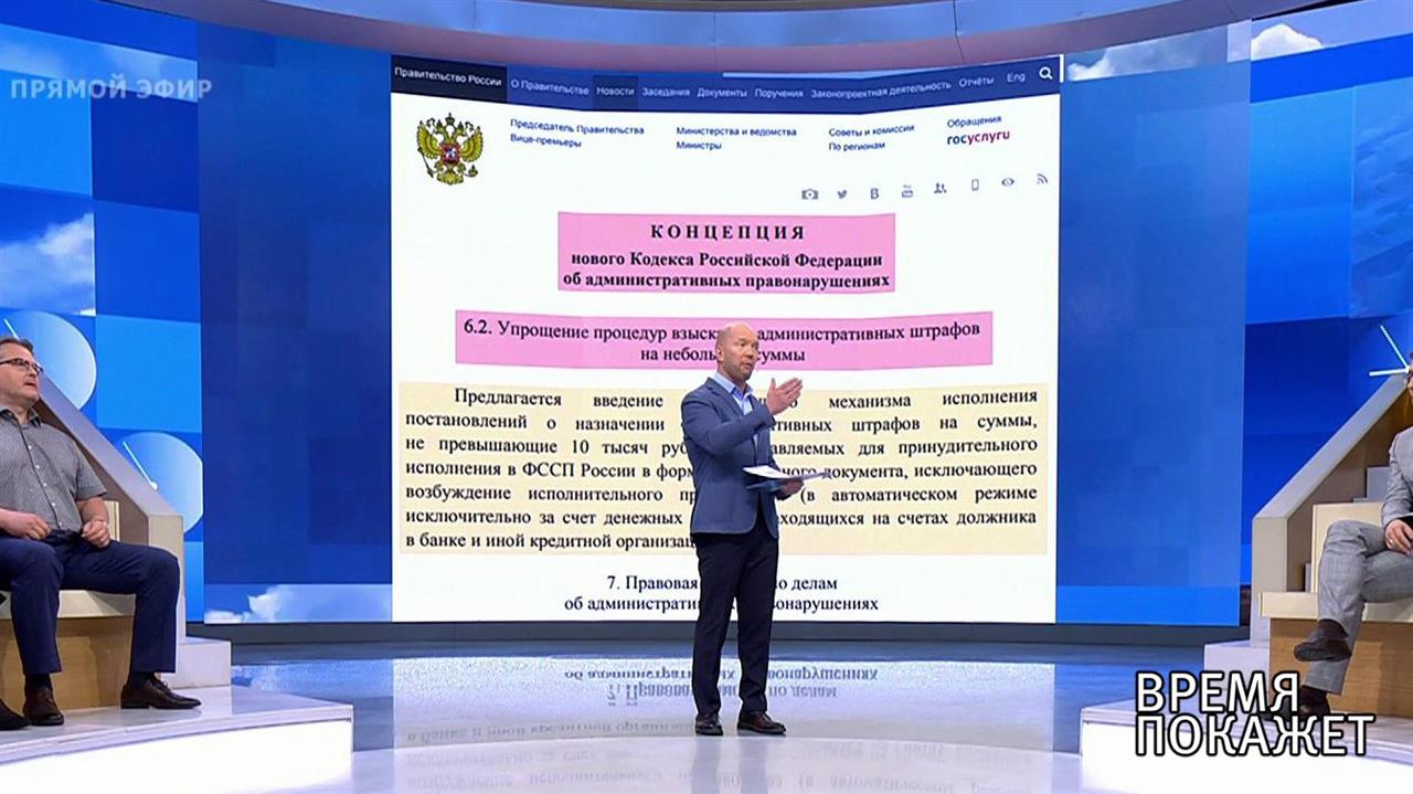 Штраф по умолчанию. Время покажет. Фрагмент выпуска от 14.06.2019