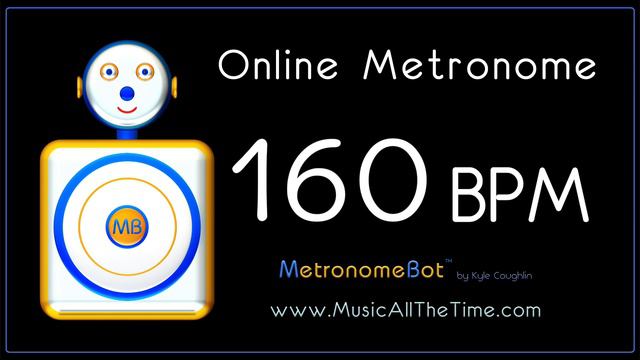 Online Metronome at 160 BPM MetronomeBot смотреть онлайн