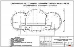 Проект станции метрополитена глубокого заложения