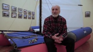 Парусный катамаран Яркат и Кушнарев Валерий Иванович. 2017