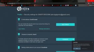 how to change your password or email for gaijin entertainment