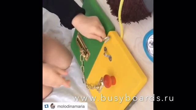 Развивающие доски для развития мелкой моторики / Бизиборд / busyboards смотреть онлайн