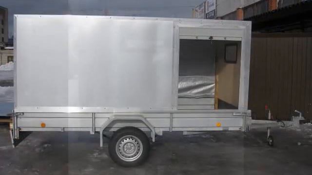 Прицеп своими руками.Строительство корпуса и установка роллет и окон на стандартный бортовой прицеп смотреть онлайн